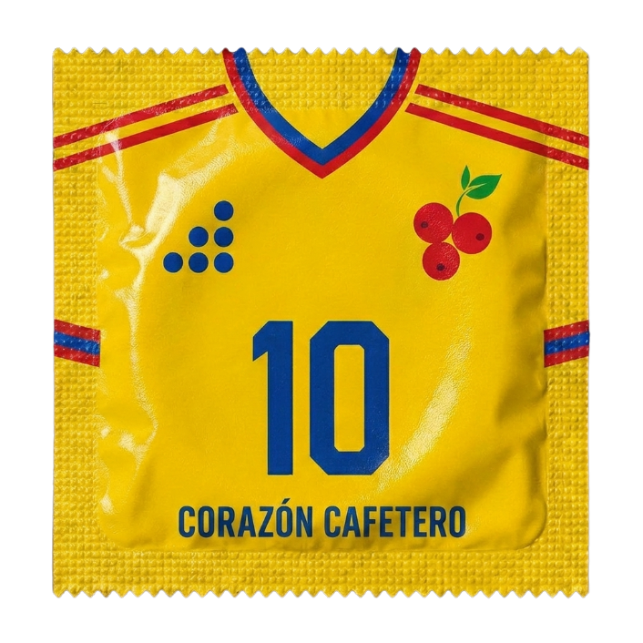 Envoltorio PreservatiGold selección Colombia